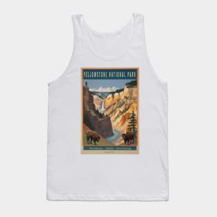 Yellowstone National Park Vintage Poster Tank Top